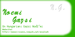 noemi gazsi business card